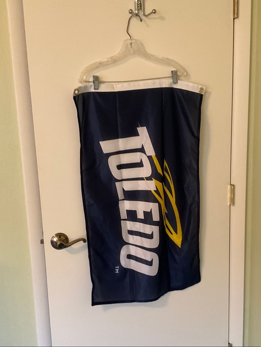 University of Toledo Flag, Measures 34” Wide x 22” High, Great Condition